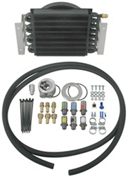 Derale 16-Pass Electra-Cool Remote Engine Oil Cooler Kit w/ Fan, -8 AN Inlets - Class II