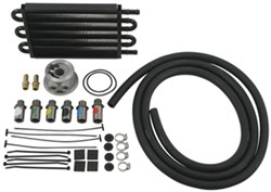 Derale Tube-Fin Engine Oil Cooler Kit w/ Sandwich Adapter (Multiple Threads) - Class II - D15501