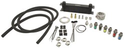 Derale Stacked-Plate Engine Oil Cooler Kit w/ Sandwich Adapter (Multiple Threads) - Class III - D15605