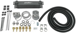 Derale Stacked-Plate Engine Oil Cooler Kit w/ Spin-On Adapter (3/4-16 Threads) - Class III - D15651