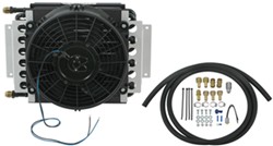 Derale 16-Pass Electra-Cool Remote Transmission Cooler Kit w/ Fan, 8 AN Inlets - Class V - D15900