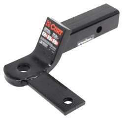 Curt Ball Mount w/ Sway Control Tab for 2" Hitches - 3/4" Rise, 2" Drop - 7,500 lbs - D320