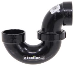 Valterra P-Trap DWV Fitting for RV Sewer System - Union Joint - ABS Plastic - 1-1/2" Hub - D50-2215