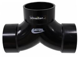 Valterra Double Elbow DWV Fitting for RV Sewer System - 90-Degree - 3" Hub - D50-3047