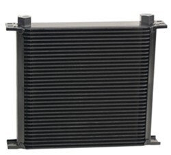 Derale 34-Row, High-Performance, Stacked-Plate Cooler with -10 AN O-Ring Inlets - Class V - D53478