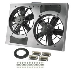 Derale 24" Dual, High-Output Electric Radiator Fan w/ Aluminum Shroud - PWM - 3,750 CFM - D66833