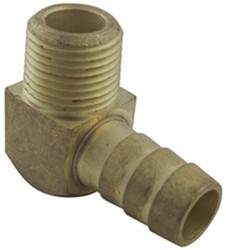 Derale 1/2" NPT Male x 1/2" Barb 90-Degree Hose Fitting