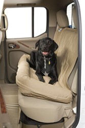 Canine Covers Dog Bed with Built-In Seatback Cover for Second-Row Bench - Taupe - DBS4619TP