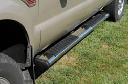 DeeZee Oval Tube Steps w Custom Installation Kit - 6" Wide - Polished Stainless Steel Plating