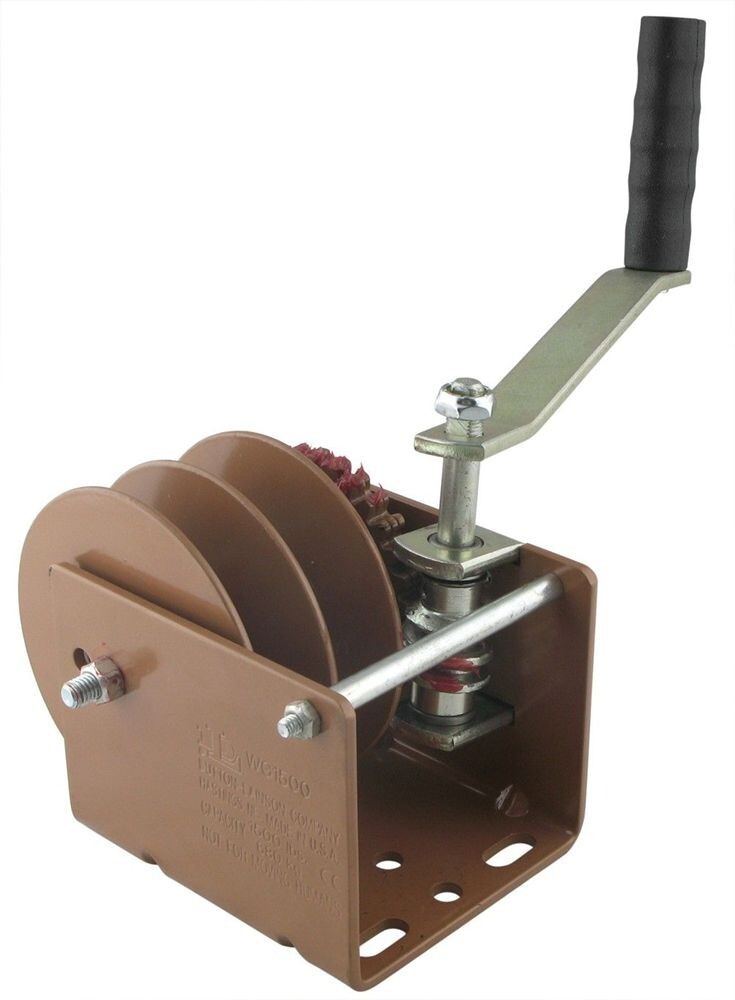 Dutton-Lainson Hand Winch - Worm Gear - Split Reel - 1,500 lbs - DL10952