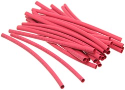 Primary Wire Heat-Shrinkable Tubing - 14-10 Gauge - Red - 3/16" Shrink Diameter - 6" Long - DW05450