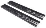 DeeZee Rough Step Running Boards w/ Custom Installation Kit - 7" Wide - Steel - Black