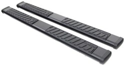 DeeZee Oval Tube Steps w Custom Installation Kit - 6" Wide - Black Powder Coated Steel