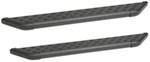 DeeZee NXt Running Boards w Custom Installation Kit - 6" Wide - Aluminum - Black Powder Coat