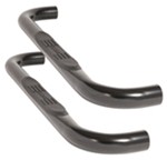 DeeZee Nerf Bars - 3" Round - Black - Cab Length