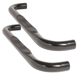 DeeZee Nerf Bars - 3" Round - Black - Cab Length