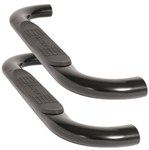 DeeZee Nerf Bars - 4" Oval - Black - Cab Length