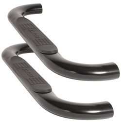 DeeZee Nerf Bars - 4" Oval - Black - Cab Length