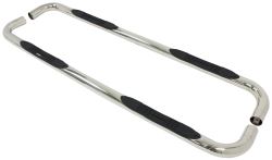 DeeZee Nerf Bars - 3" Round - Polished Stainless - Cab Length
