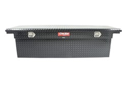 DeeZee Red Label Truck Bed Tool Box - Low-Profile, Deep, Crossover Style - Alum - 11.7 Cu Ft - Black