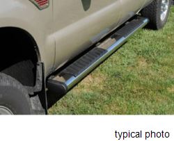 DeeZee Oval Tube Steps w Custom Installation Kit - 6" Wide - Polished Stainless Steel Plating