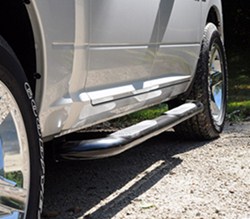 DeeZee Nerf Bars - 3" Round - Black - Cab Length