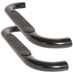 DeeZee Nerf Bars - 4" Oval - Black - Cab Length
