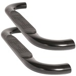 DeeZee Nerf Bars - 4" Oval - Black - Cab Length