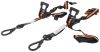 Erickson Big Hook Ratchet Tie-Down Straps w/ Swivel Hooks - 1-1/2" x 8' - 667 lbs - Qty 2