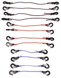 Erickson Bungee Cords w/ Plastic Safety Hooks - Qty 12 - EM06623