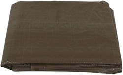 Erickson Brown/Green Reversible Tarp, 10 x 10 Weave - 10' x 12' - EM57032