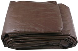 Erickson Brown/Green Reversible Tarp, 10 x 10 Weave - 18' x 24' - EM57036