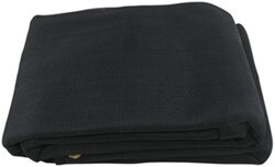 Erickson Mesh Tarp and Truck Bed Cover - Heavy Duty - Black - 6' x 8' - EM57056