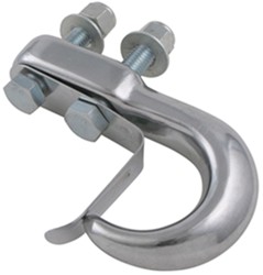 Erickson Bolt-On Tow Hook with Keeper - Chrome - 10,000 lbs - EM59503