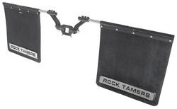 Rock Tamers Heavy-Duty, Adjustable Mud Flap System for 2" Hitches - Matte Black - ERT00108