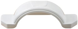 Fulton Single Axle Trailer Fender with Top and Side Steps - White Plastic - 13" Wheels - Qty 1 - F008573