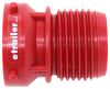 EZ Coupler Self-Threading RV Sewer Hose Adapter w/ 3" Lug Fitting - Red