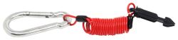 Fastway Zip Coiled Trailer Breakaway Cable w/ Plunger Pin - 4' Long - FA80-01-2204