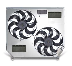 Flex-a-lite Direct Fit Dual Electric Radiator Fan with Shroud - Variable Speed Controller - Puller - FLX272