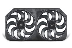 Flex-a-lite Dual 15" S-Blade Electric Radiator Fans with Shroud Assembly - 6,000 CFM - FLX293