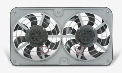 Flex-a-lite Dual 12-1/8" Xtreme S-Blade Electric Fan w/ Variable Speed Controller - Reversible
