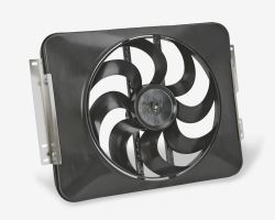 Flex-a-lite Direct Fit Black Magic Xtreme Radiator Fan with Shroud - Thermostat Controller - Puller