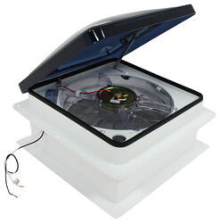 Dometic FanTastic Roof Vent w/ 12V Fan and Thermostat - Manual Lift - 14-1/4" x 14-1/4" - FV802250