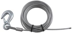 Fulton Galvanized Winch Cable with Hook - 25' x 3/16" - 4,200 lbs - FWC3250100