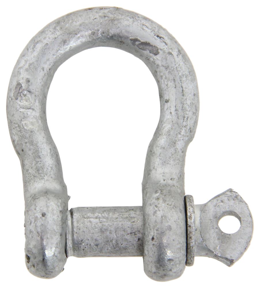 Bow Shackle with Screw Pin - Galvanized Steel - 3/8" Diameter - 1,500 lbs - GS05