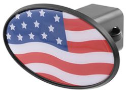 American Flag 2" Trailer Hitch Receiver Cover - ABS Plastic