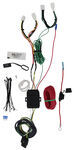Hopkins Plug-In Simple Vehicle Wiring Harness with 4-Pole Flat Trailer Connector                    