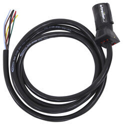 Hopkins 7-Way RV Style Connector w/ Molded Cable and LED Test Lights - Trailer End - 8' Long - HM20087