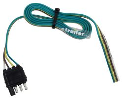 Hopkins Wiring Harness with 4-Pole Flat Trailer Connector - Trailer End - 4' Long - HM38138