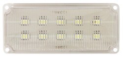 Opti-Brite Low Profile LED Trailer Dome Light - 160 Lumens - Rectangle - Clear Lens